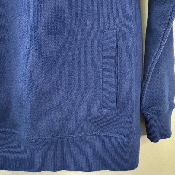 MINI BODEN Rainbow Stripe Hoodie Boys 6-7 Navy Blue Sweatshirt Pockets EUC - Picture 4 of 7